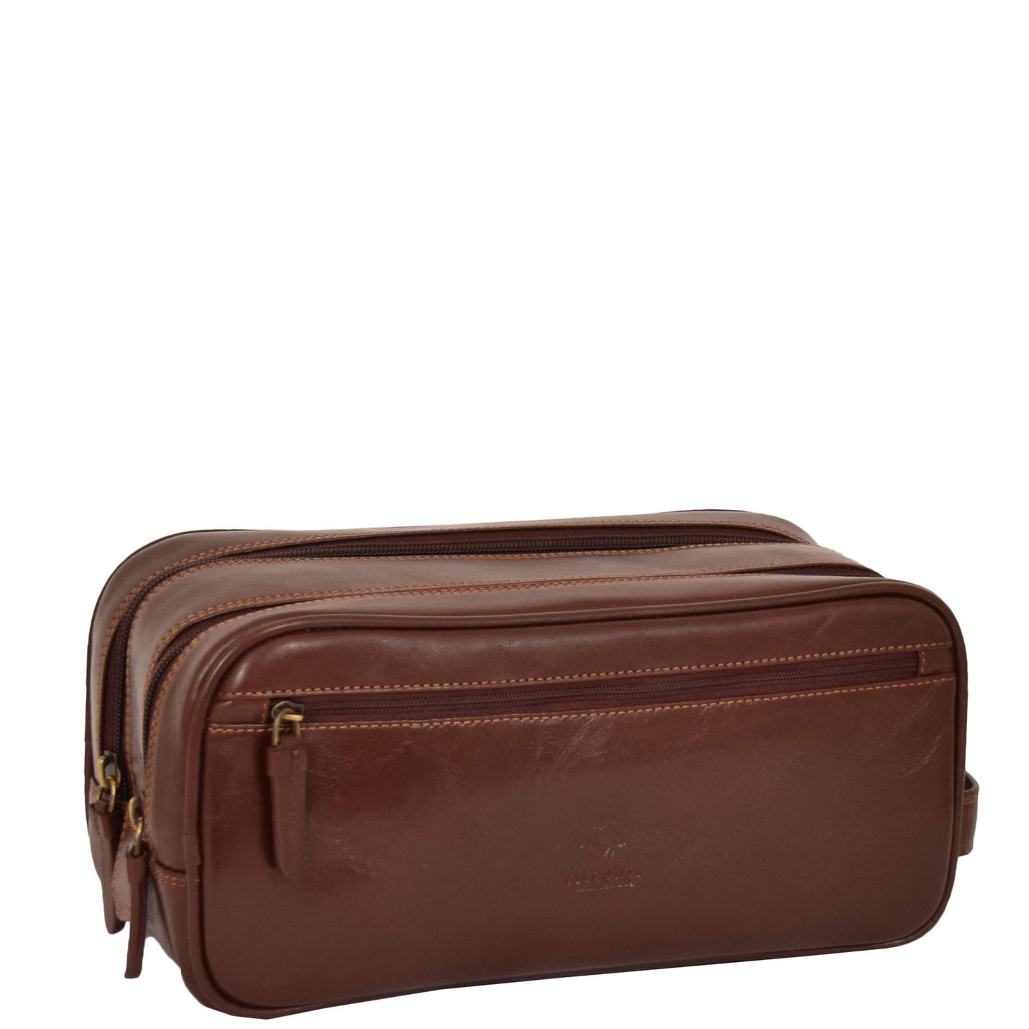 leather toiletries bag