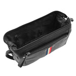 Real Leather Toiletry Wash Bag Wrist Pouch HOL951 Black 5