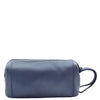 Real Leather Toiletry Wash Bag Wrist Pouch HOL951 Navy 1