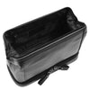 Real Leather Toiletry Wash Bag Travel Pouch HOL290 Black 5