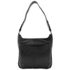 Womens Real Leather Hobo Shoulder Handbag HOL842 Black 1