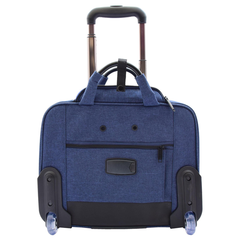 Pilot Case with Wheels Laptop Roller Case Business Briefcase Mile (Blue)