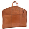 Copy of Real Leather Suit Carrier Large Capacity Travel Garment Bag Oxford Tan 6
