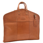 Copy of Real Leather Suit Carrier Large Capacity Travel Garment Bag Oxford Tan 6