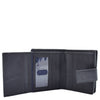 Womens Leather Purse Booklet Style Wallet HOL107 Black 4