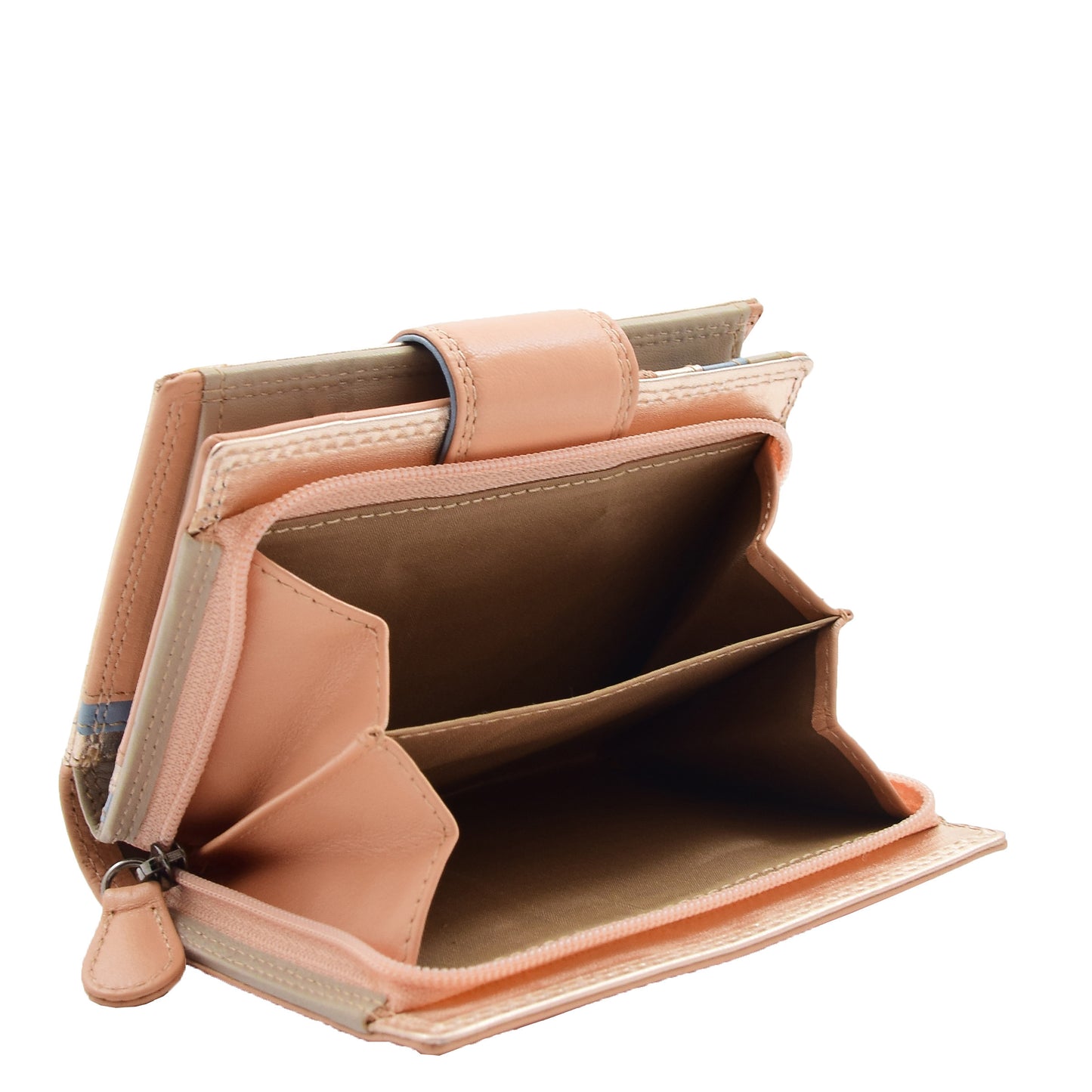 Womens Bifold Soft Leather Purse HOL808 Rose Gold 2