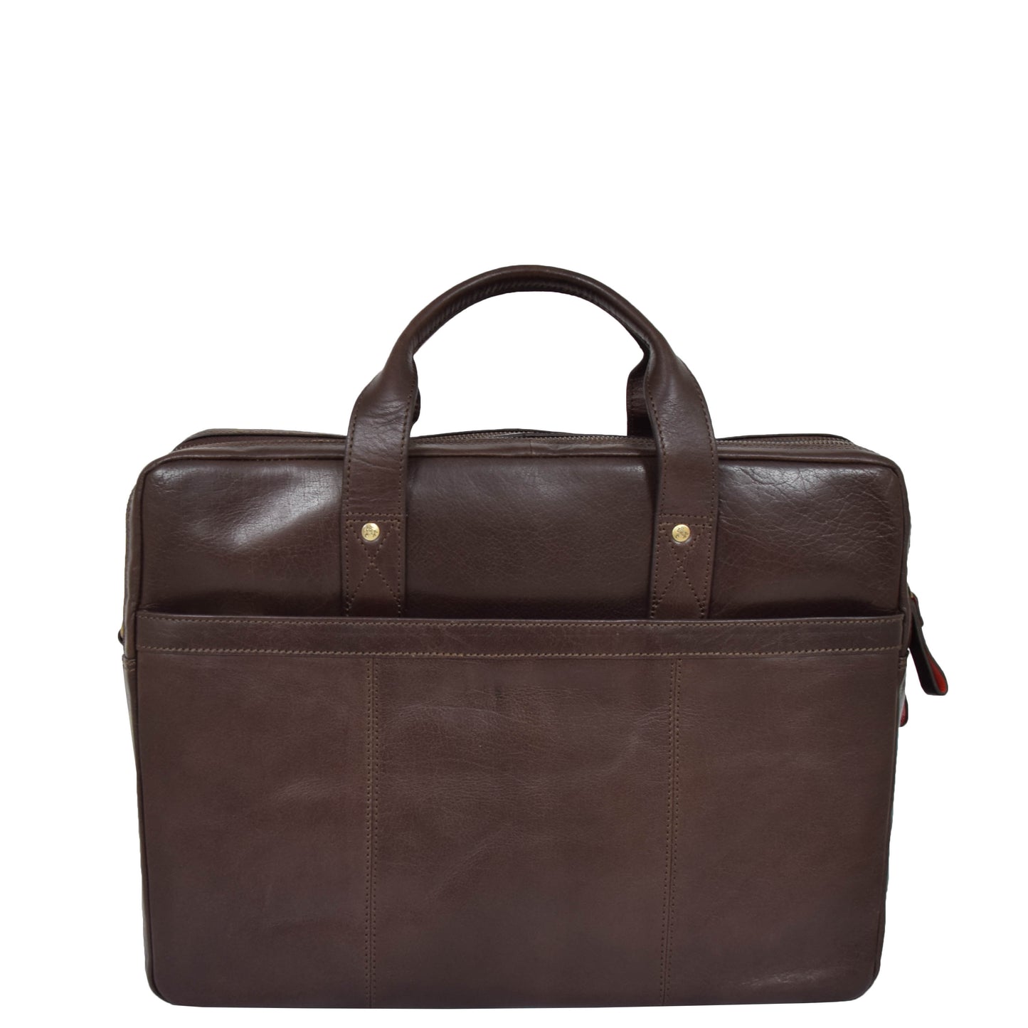 brown leather briefcase