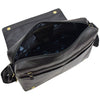 Mens Smart Casual Shoulder Leather Organiser Bag San Antonio Black 9