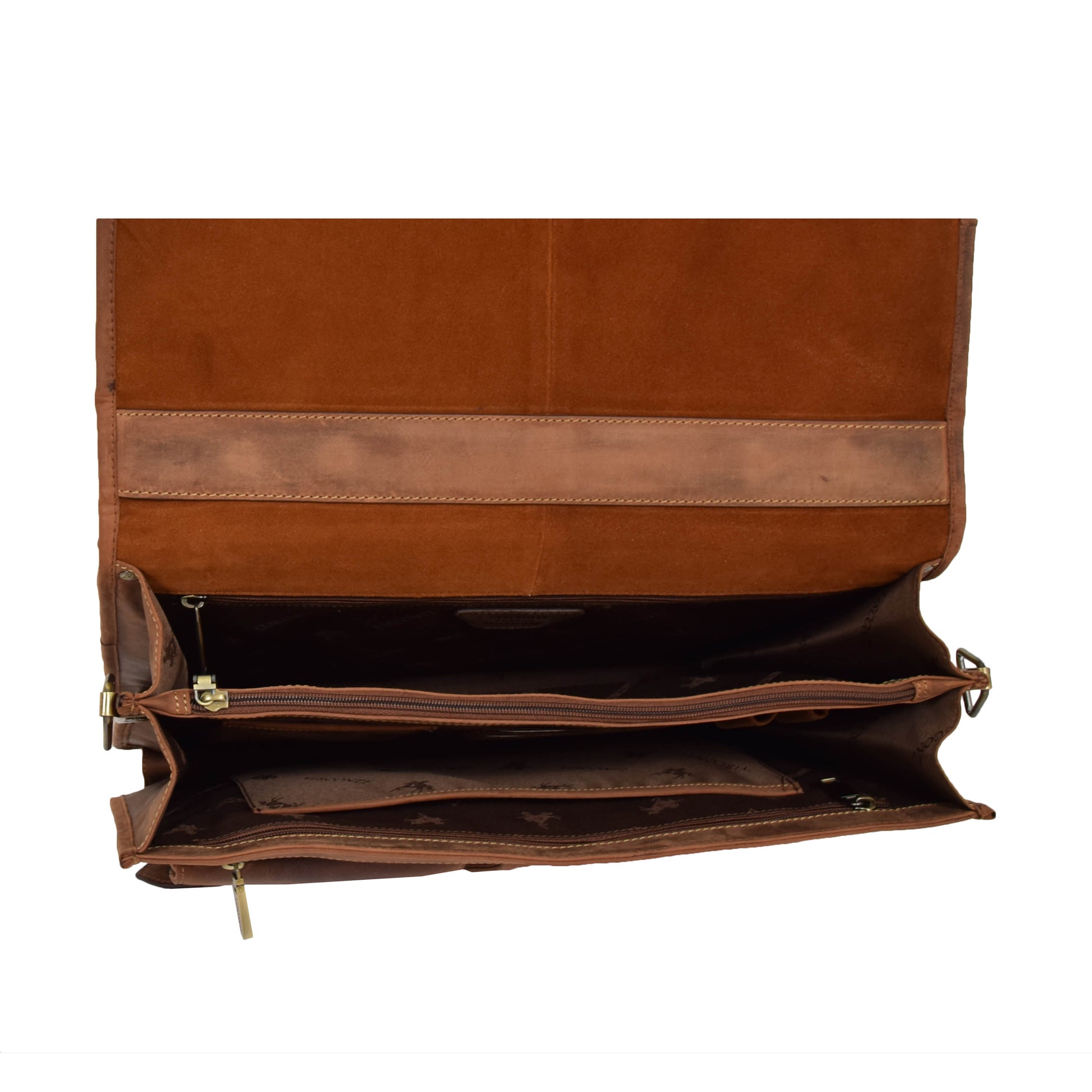 gents shoulder bag with an inner zip divider