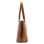 Womens Hobo Shoulder Leather Bag Beautiful Croc Pint Sylvia Tan 6