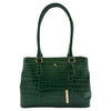 Womens Hobo Shoulder Leather Bag Beautiful Croc Pint Sylvia Green