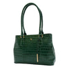 Womens Hobo Shoulder Leather Bag Beautiful Croc Pint Sylvia Green 4