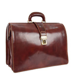 Real Leather Doctors Briefcase Gladstone Bag Ashford Brown