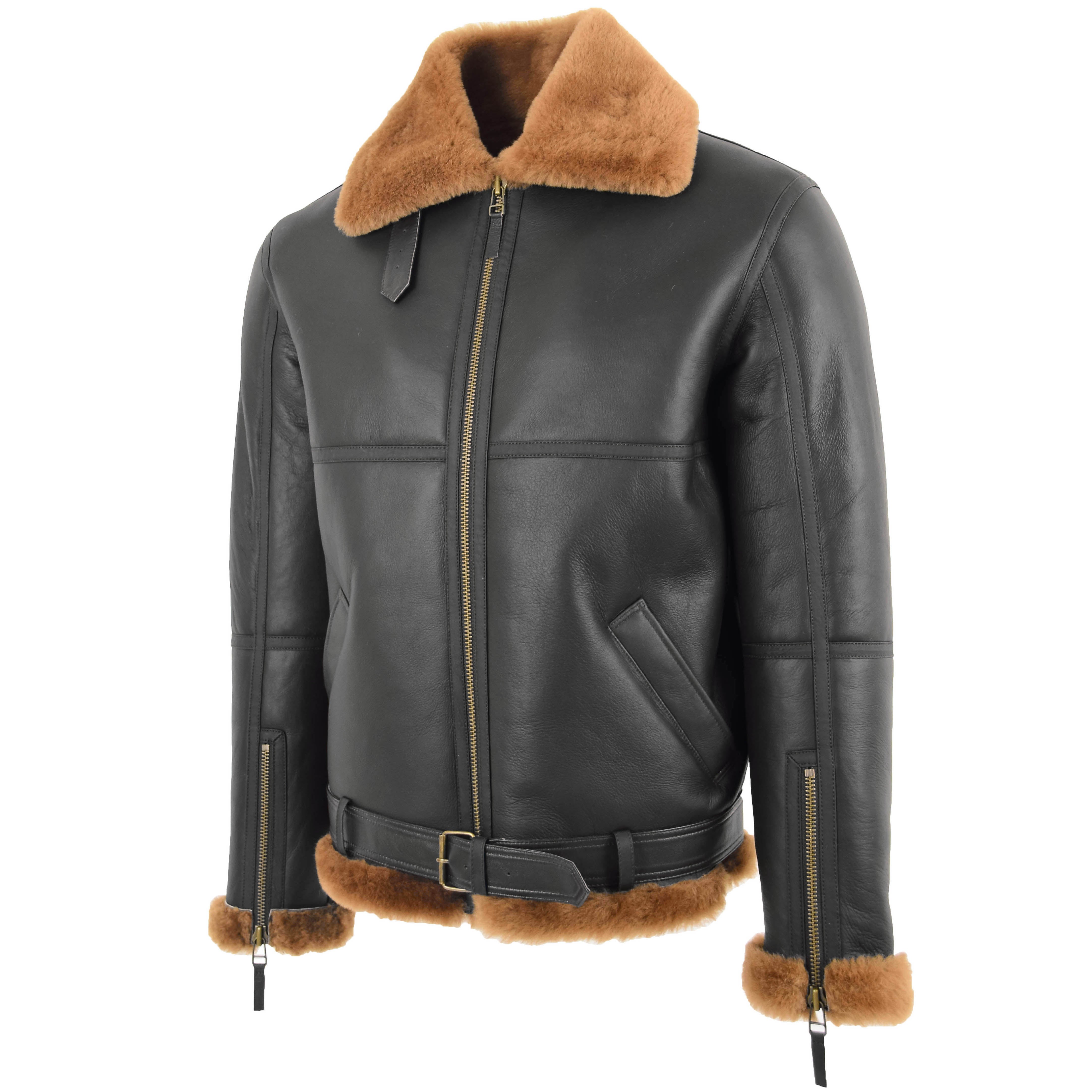 Original RAF Flying Sheepskin Jacket Tyler Brown Ginger