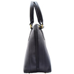 Womens Trendy Doctor Style Leather Handbag Hobo Bag Organiser Paige Black 7