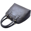 Womens Trendy Doctor Style Leather Handbag Hobo Bag Organiser Paige Black 4