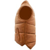 Mens Leather Puffer Waistcoat Body Warmer Leon Tan 5