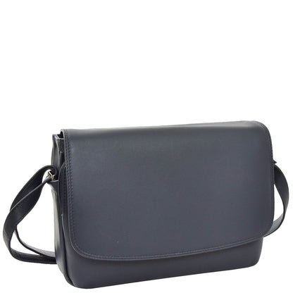 Womens Leather Cross Body Shoulder Bag Maldives Navy