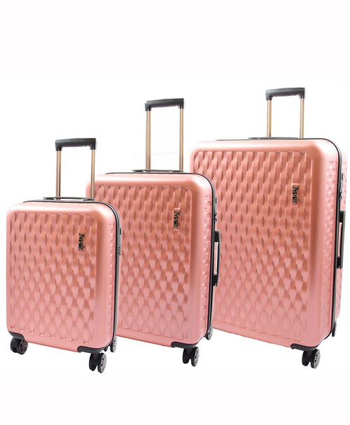 Travel Luggage 8 Wheel 360 Spinner Macau Rose Pink 1