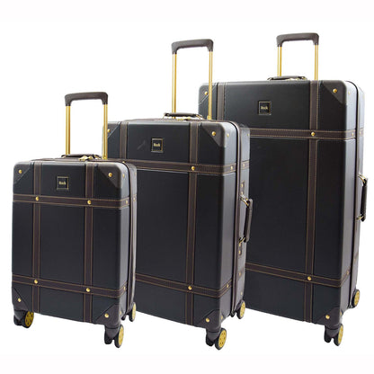 8 Wheel Spinner Travel Luggage’s London Black