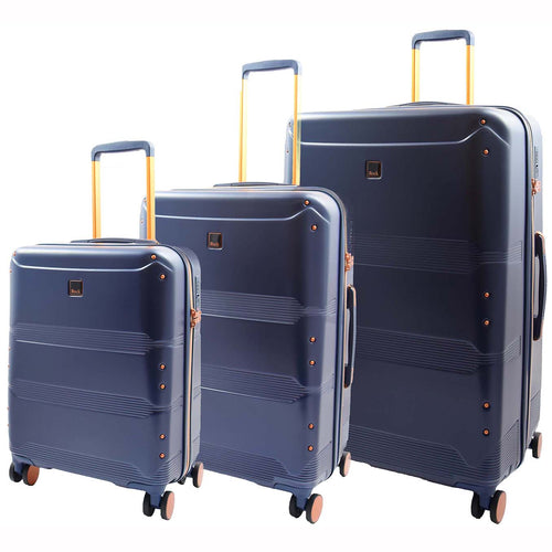 Expandable 8 Wheeled Travel Luggage Florence Navy