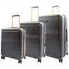 Expandable 8 Wheeled Travel Luggage Florence Charcoal 1