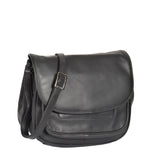 Womens Classic Cross Body Leather Bag Vancouver Black