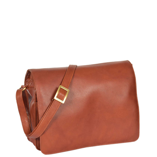 ladies cross body bag brown