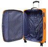 Four Wheel Lightweight Soft Suitcase Luggage TSA Lock HL22 Yellow large-3