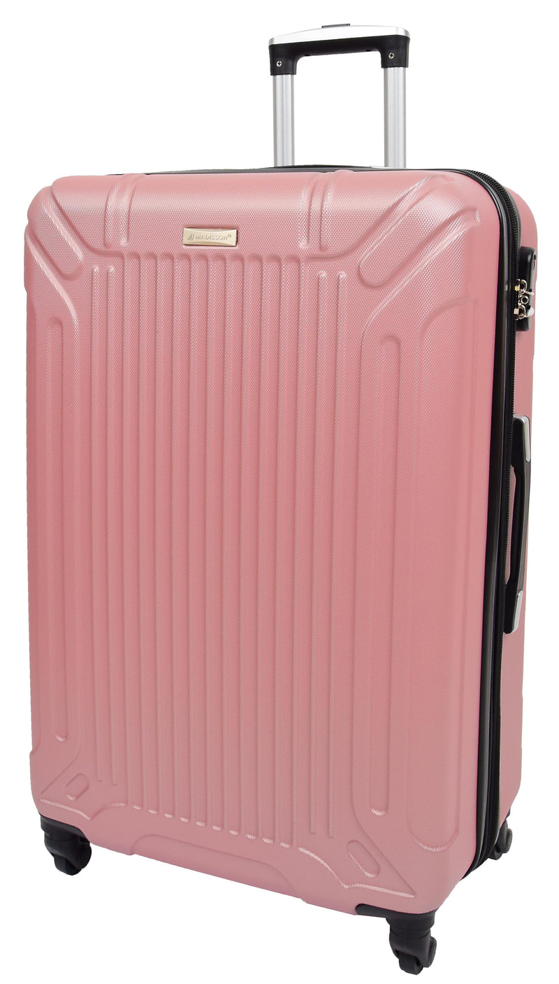 Hard Shell Four Wheel Expandable Luggage Digit Lock Sonic Rose Gold