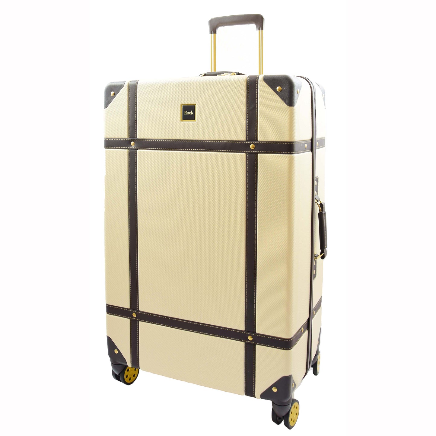 8 Wheel Spinner Travel Luggage’s London Cream 2