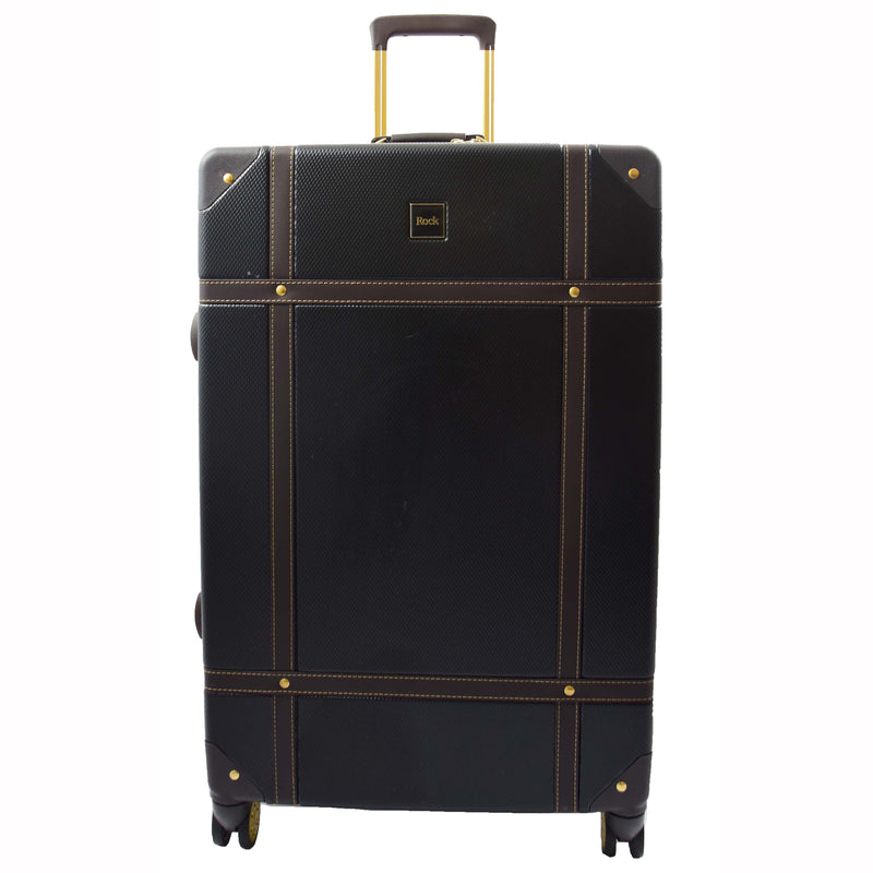 8 Wheel Spinner Travel Luggage’s London Black 3