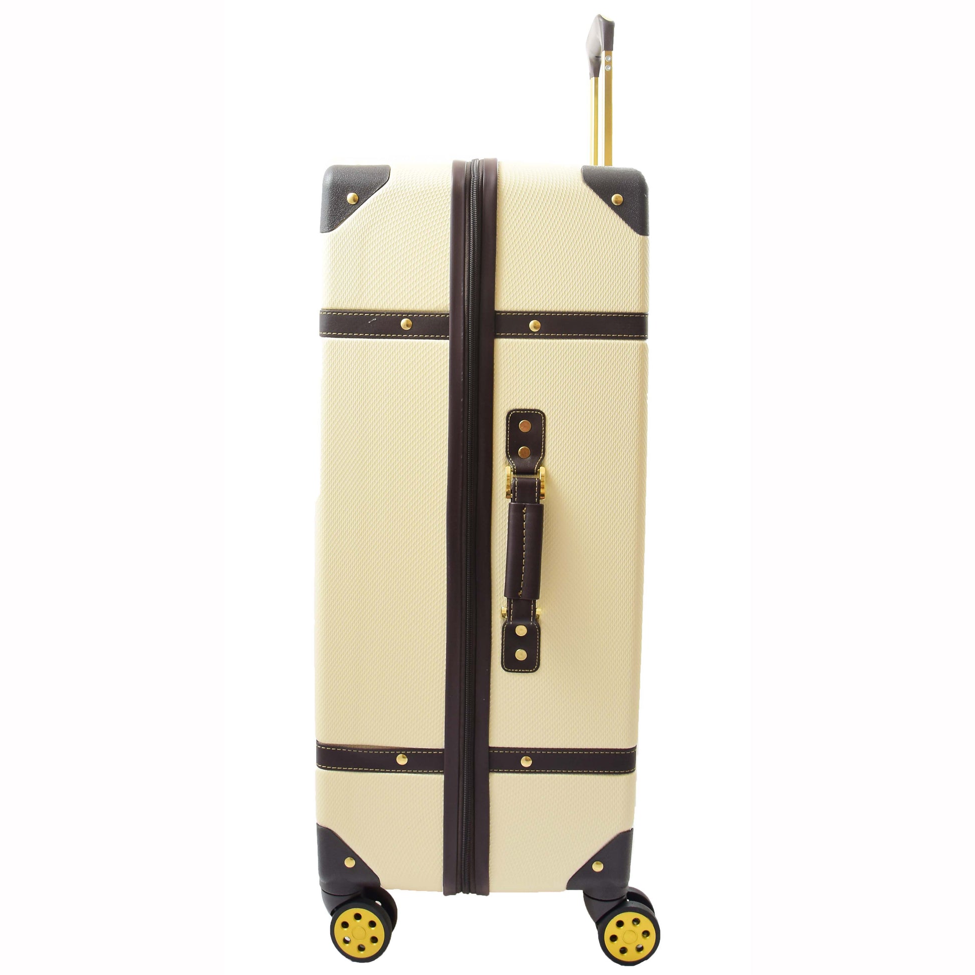 8 Wheel Spinner Travel Luggage’s London Cream 5