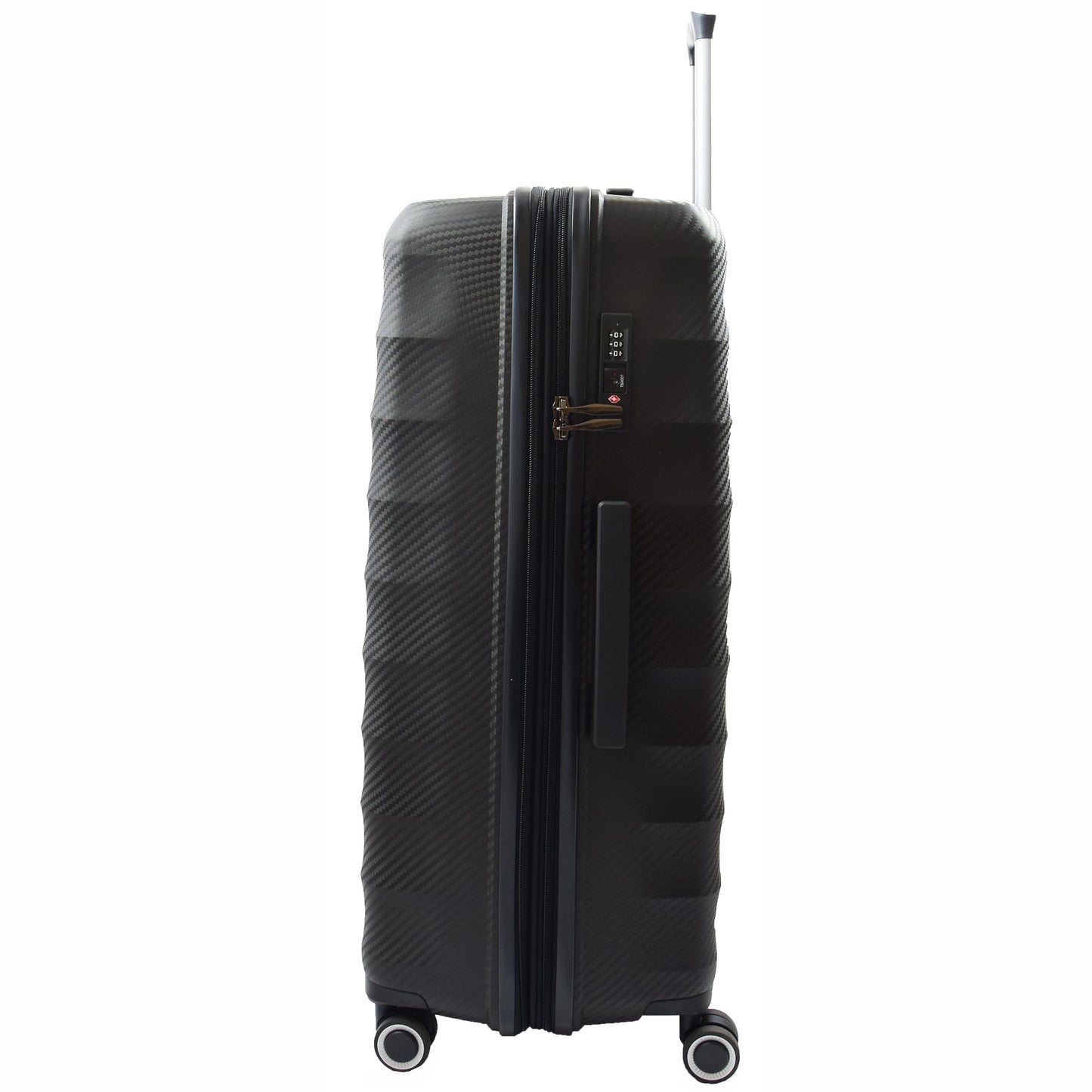 8 Wheeled Expandable ABS Luggage Miyazaki Black 4