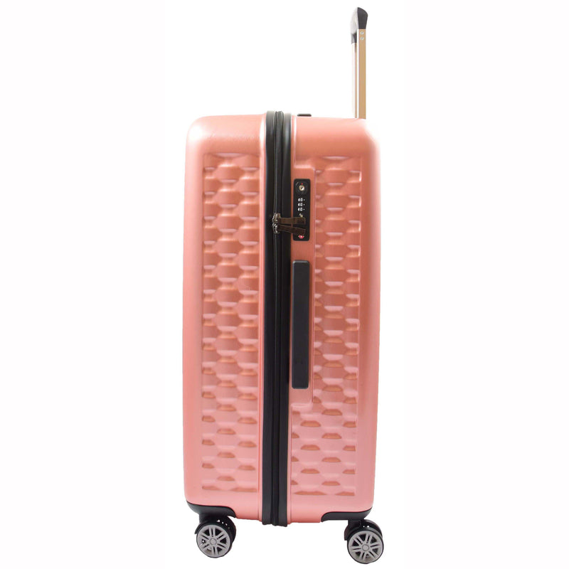 Travel Luggage 8 Wheel 360 Spinner Macau Rose Pink 4