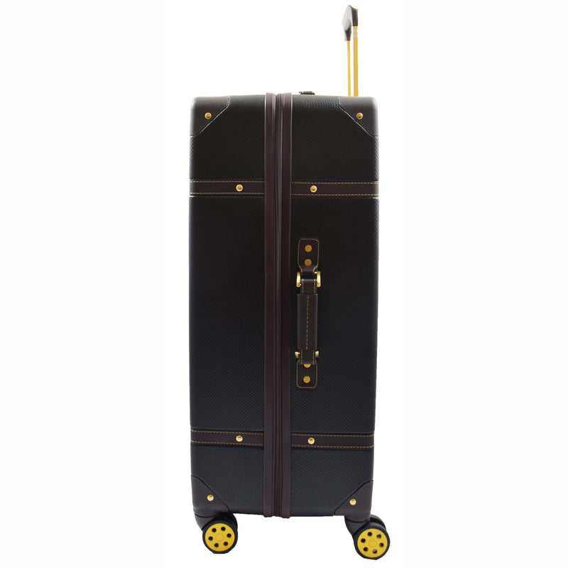 8 Wheel Spinner Travel Luggage’s London Black 4
