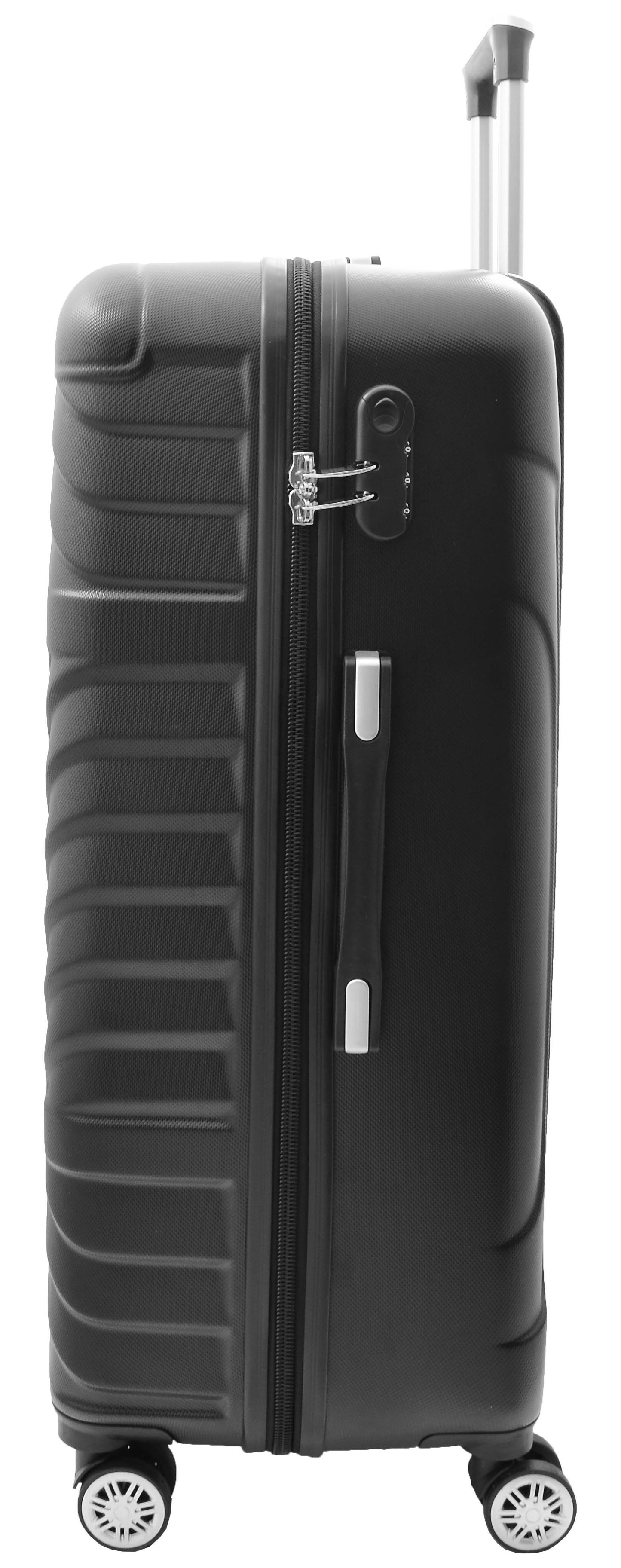 Hard Shell Four Wheel Luggage Digit Lock Cruise Black