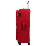 Four Wheel Lightweight Soft Suitcase Luggage TSA Lock HL22 Red