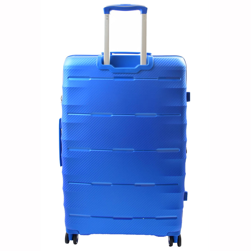 8 Wheeled Expandable ABS Luggage Miyazaki Blue 5