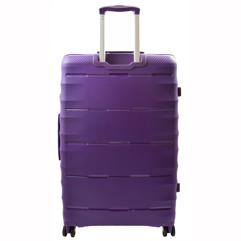 8 Wheeled Expandable ABS Luggage Miyazaki Purple 3