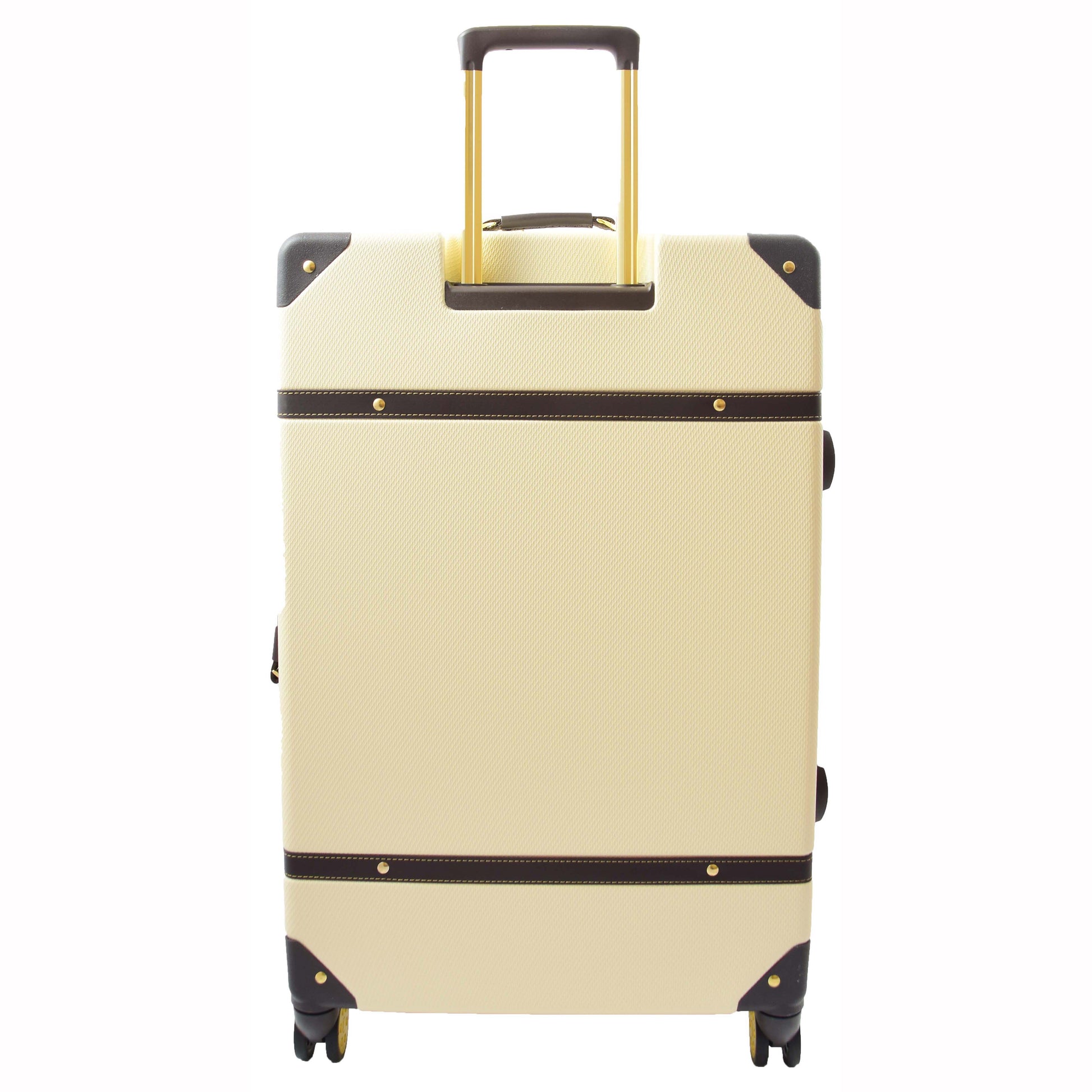 8 Wheel Spinner Travel Luggage’s London Cream 6