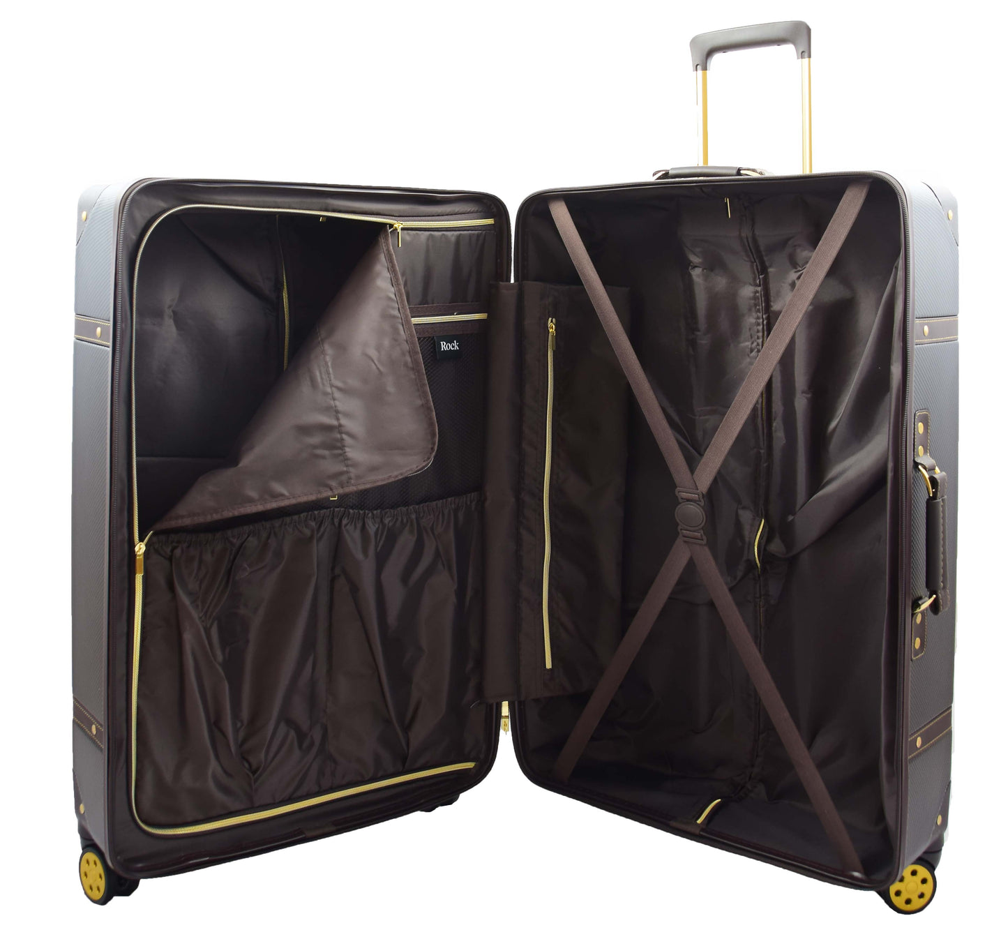 8 Wheel Spinner Travel Luggage’s London Black 6