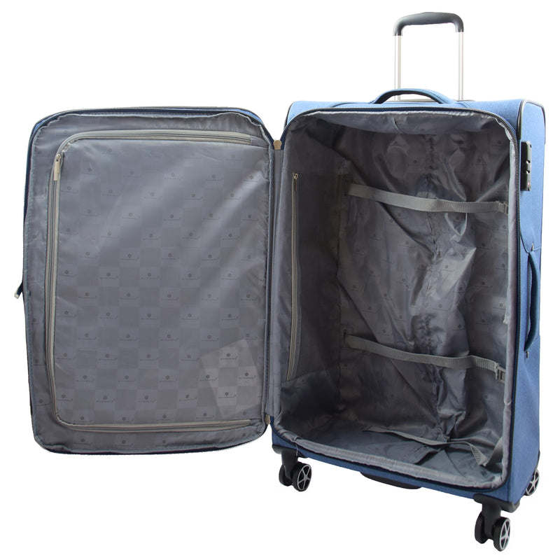 Four Wheel Suitcase Luggage TSA Lock HOL104 Blue 5