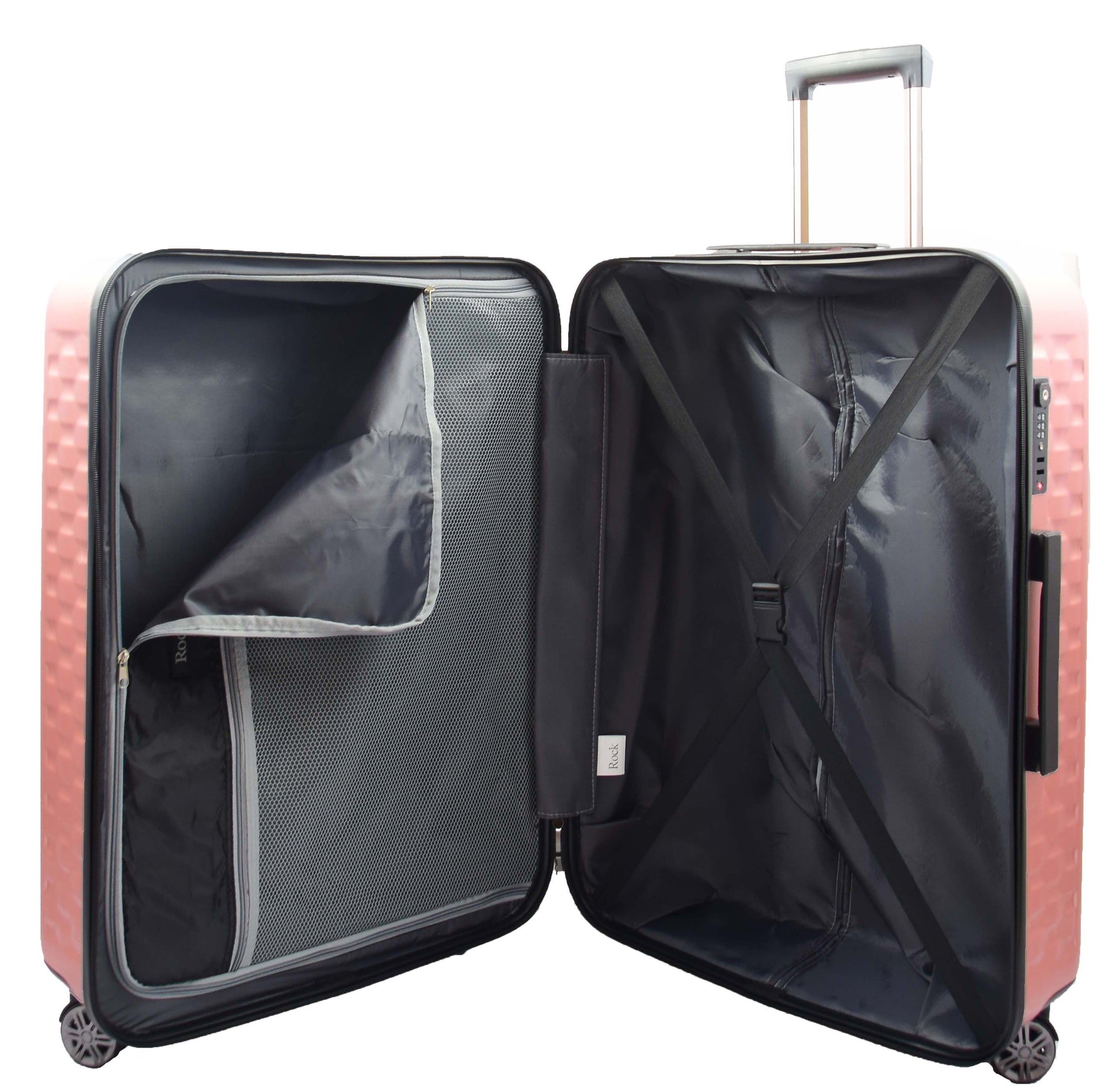 Travel Luggage 8 Wheel 360 Spinner Macau Rose Pink 6