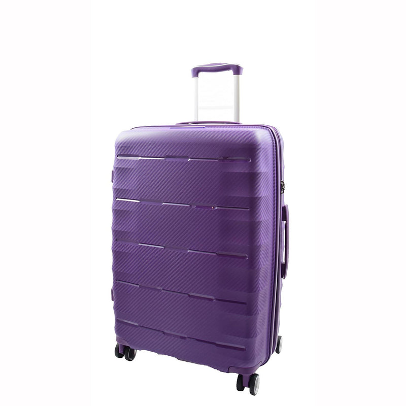 8 Wheeled Expandable ABS Luggage Miyazaki Purple