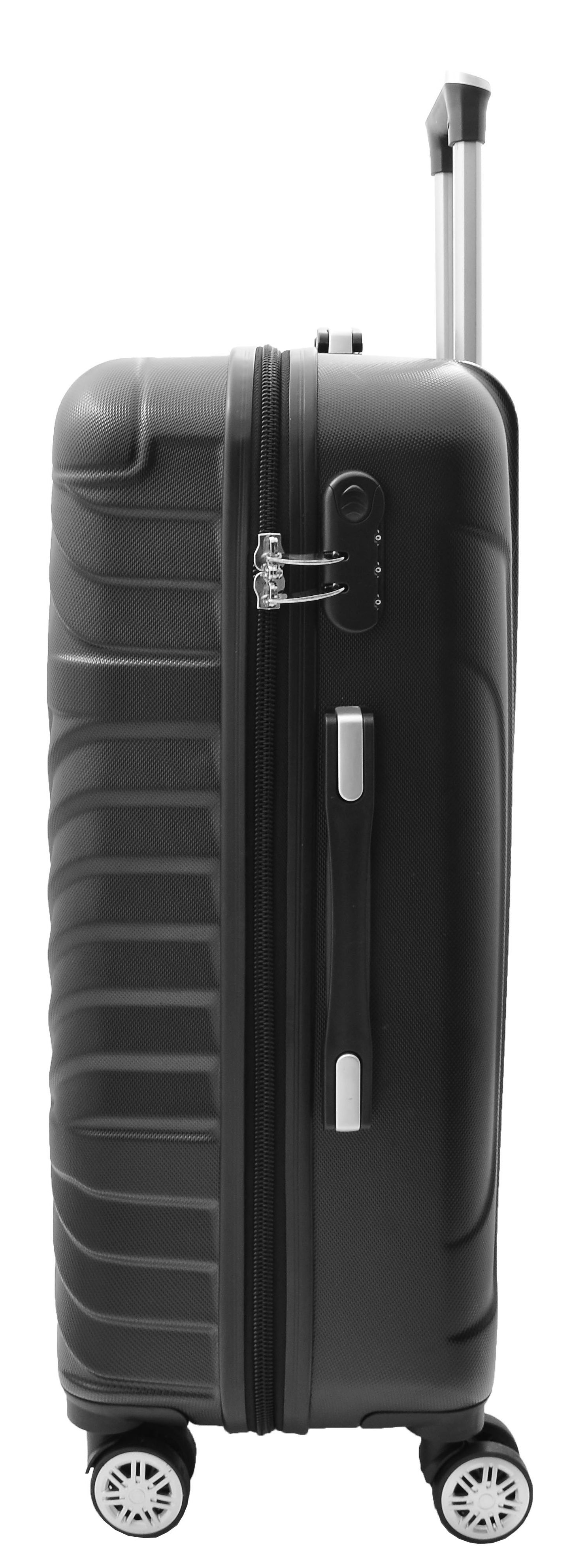 Hard Shell Four Wheel Luggage Digit Lock Cruise Black