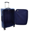 Four Wheel Suitcases Lightweight Soft Luggage TSA Lock Travel Bags Eclipse Blue medium-3
