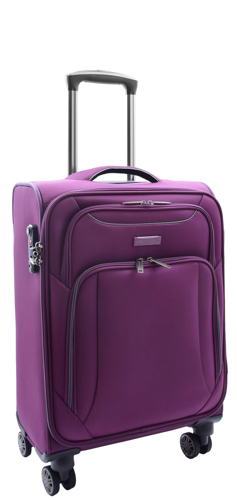 Cabin Size Suitcase 4 Wheel Luggage Lightweight | House of Leather