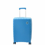 Cabin Size Suitcase Hard Shell Wheeled Luggage TOURER Blue 2