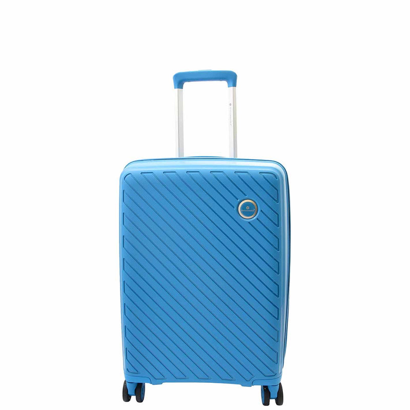 Cabin Size Suitcase Hard Shell Wheeled Luggage TOURER Blue 2